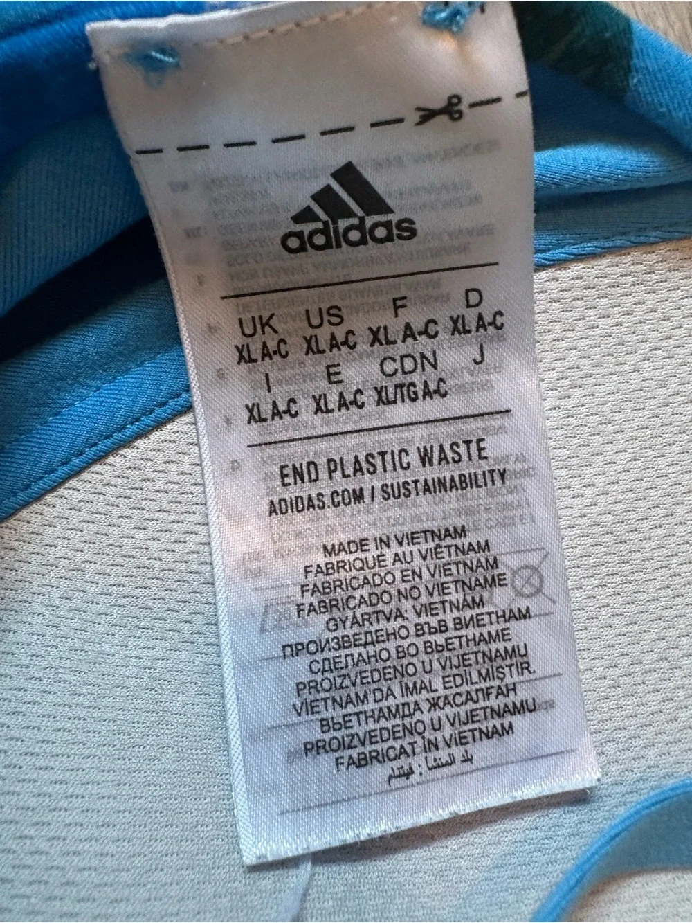 Adidas x Thebe Magugu Studio Light-Support Bra - Pulse Blue - Size XL